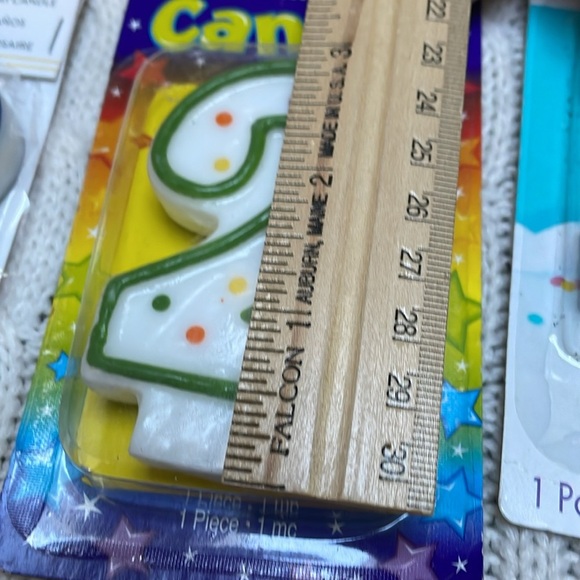 NWOT Birthday candles 7 pk lot. 77 candles in total numerical combinations - Picture 10 of 14